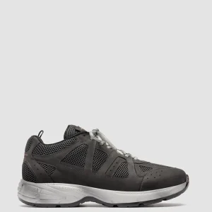 Officine Creative SUPURBIA 001 - Grey Leather And Suede Low Top Sneakers
