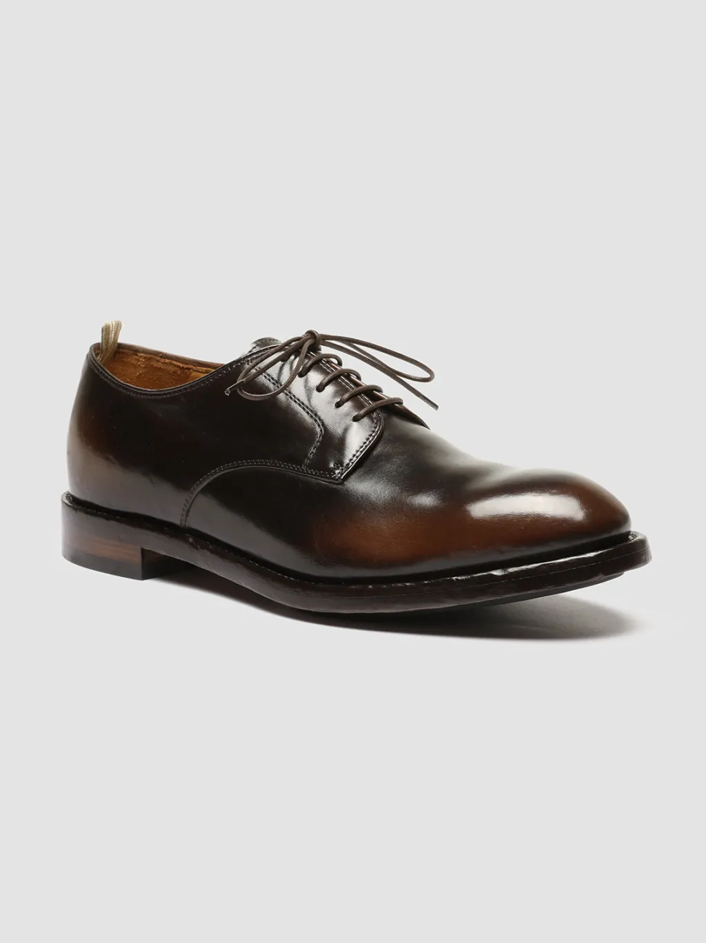 Officine Creative TEMPLE 018 - Brown Leather Derby Shoes