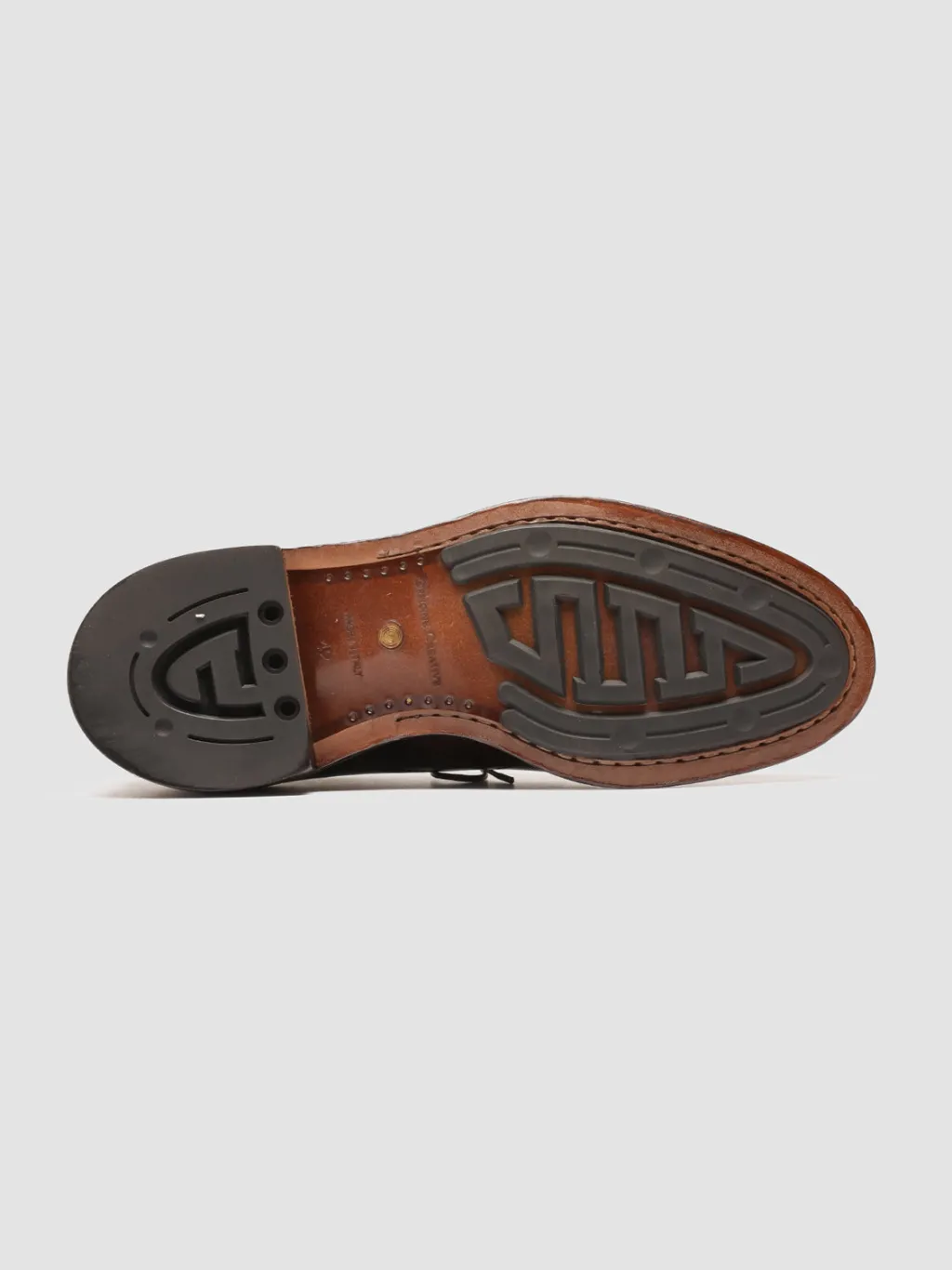 Officine Creative TEMPLE 018 - Brown Leather Derby Shoes
