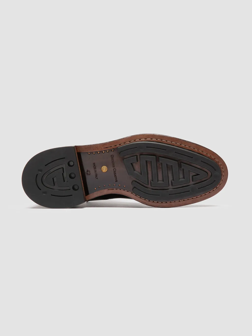 Officine Creative TEMPLE 006 - Brown Leather Lace-up Boots