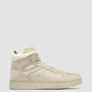 Women Officine Creative THE ANSWER 108 - Off White Nubuck High Top Sneakers