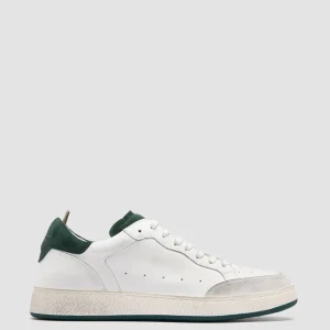 Officine Creative THE ANSWER 001 - White Leather And Suede Low Top Sneakers