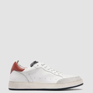 Officine Creative THE ANSWER 001 - White Leather And Suede Low Top Sneakers