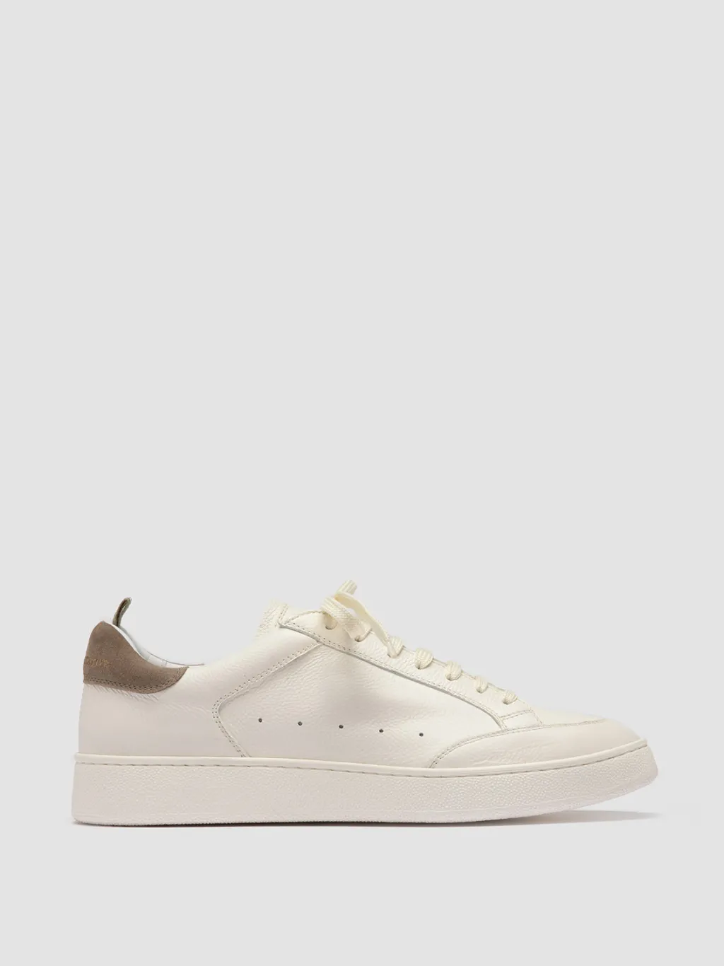 Officine Creative THE DIME 001 - White Suede Low Top Sneakers