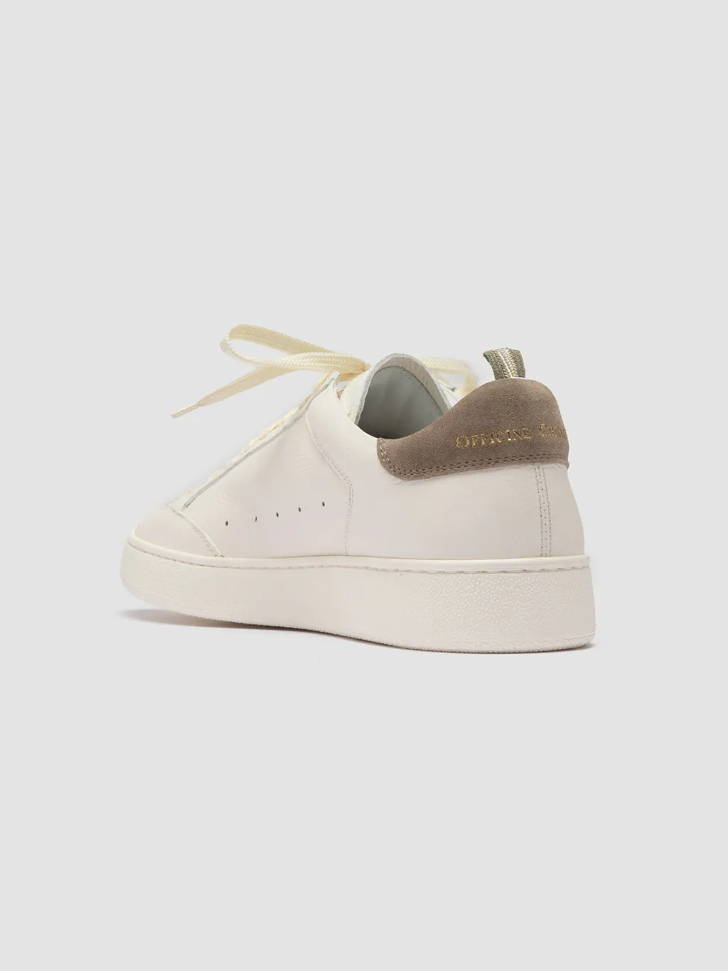 Officine Creative THE DIME 001 - White Suede Low Top Sneakers