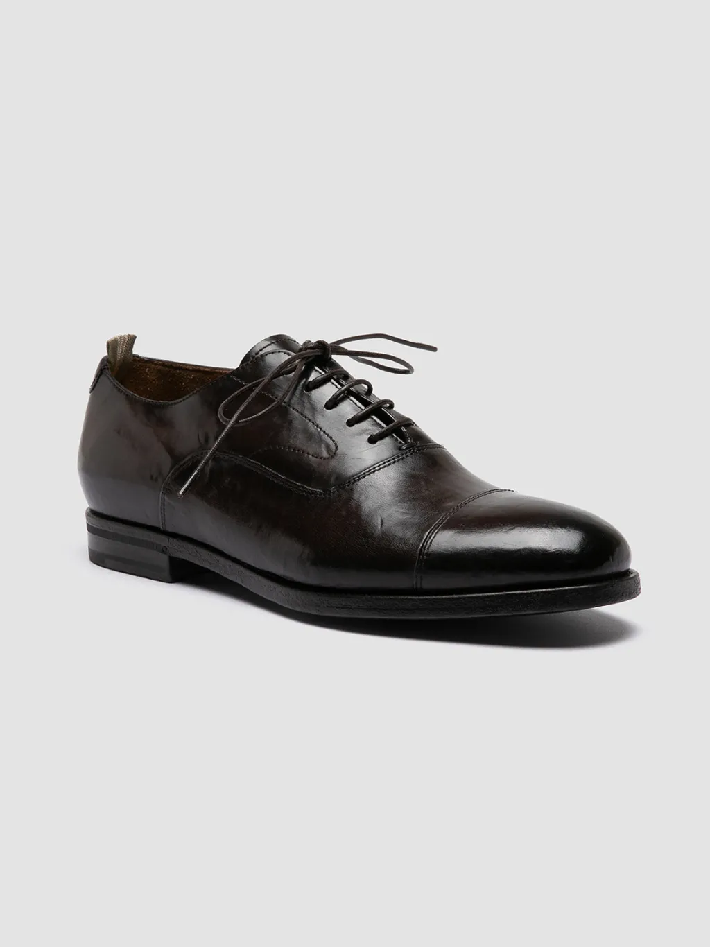 Officine Creative VANDERBILT CAOU 011 - Brown Leather Oxford Shoes
