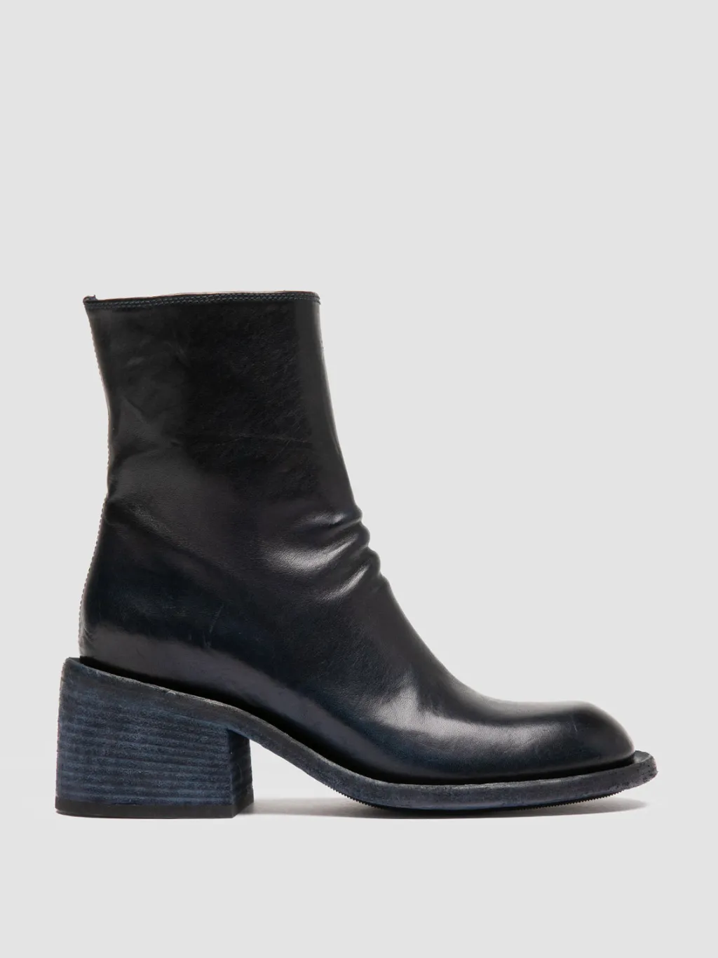 Women Officine Creative WILDS 004 - Blue Leather Zipped Boots