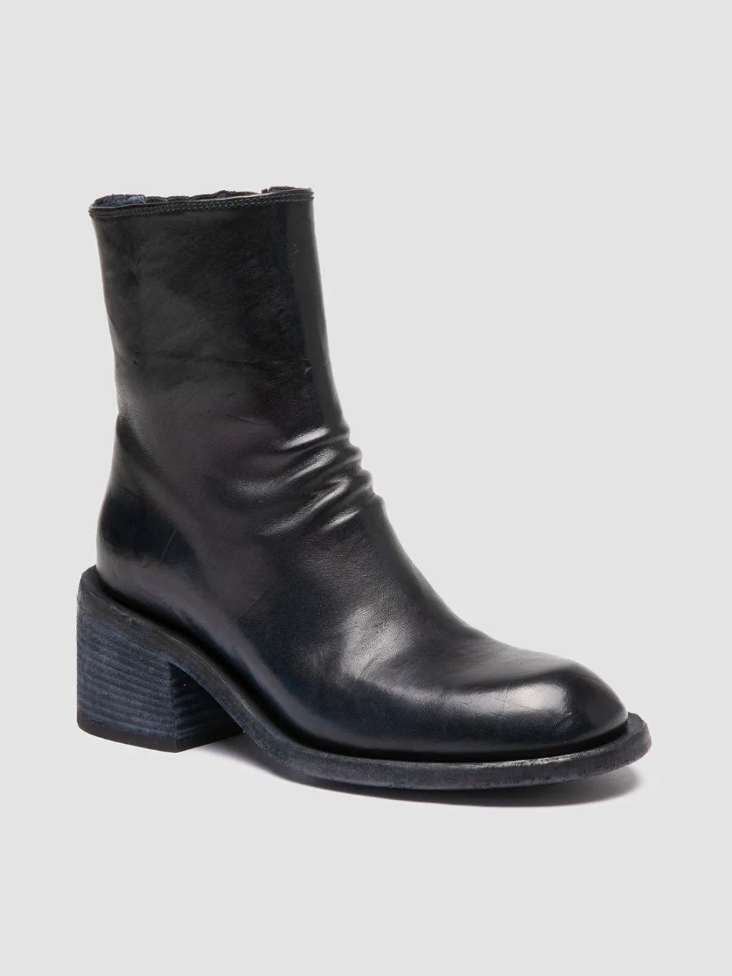 Women Officine Creative WILDS 004 - Blue Leather Zipped Boots