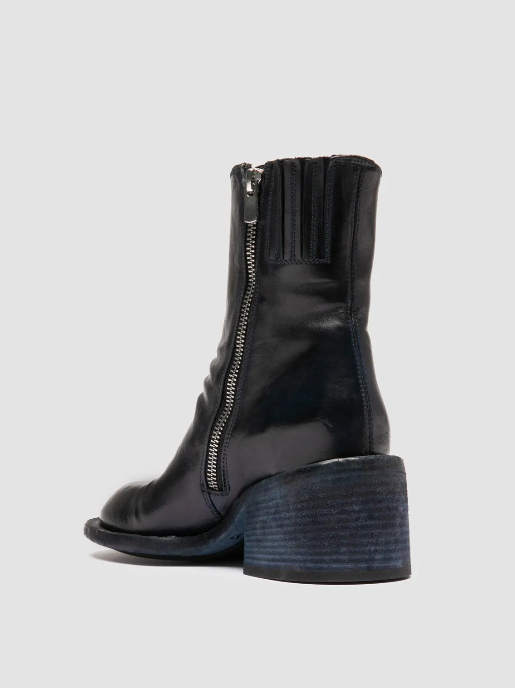 Women Officine Creative WILDS 004 - Blue Leather Zipped Boots