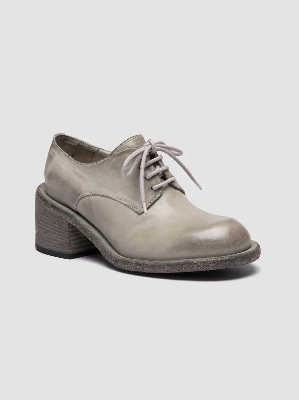 Women Officine Creative WILDS 001 - Grey Leather Derby Shoes